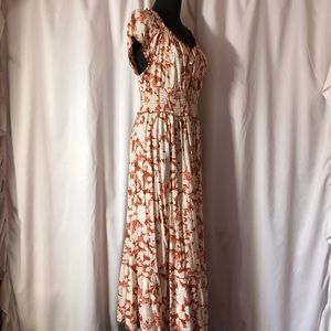 Stretchy Waist Midi Dress (NWT) Size M